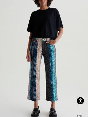 NWOT AG Adriano Goldschmied Brinley Crop mid-rise straight Jeans (Size 29)